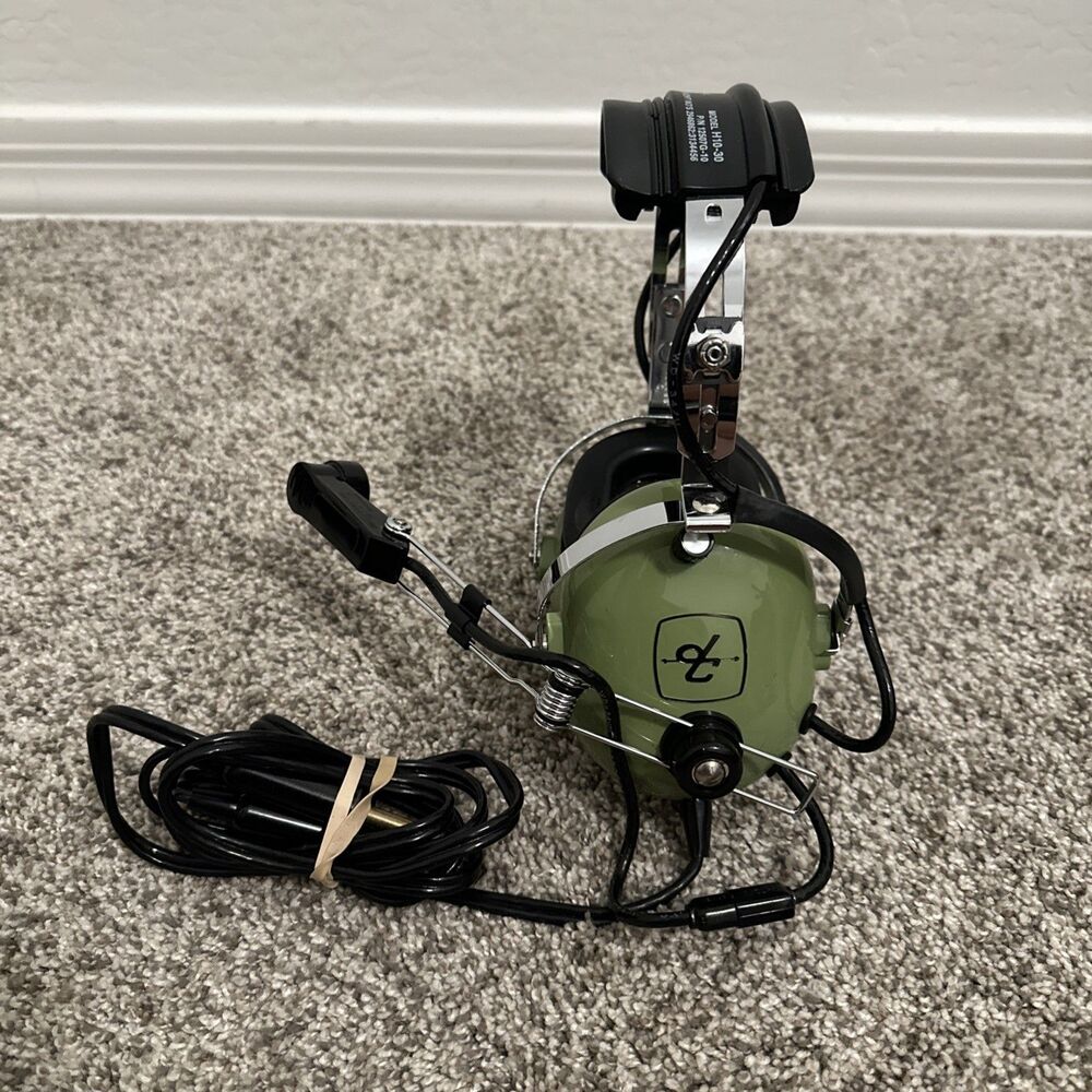 David Clark Aviation Pilot Headset - Model H10-30 With Dual Plug